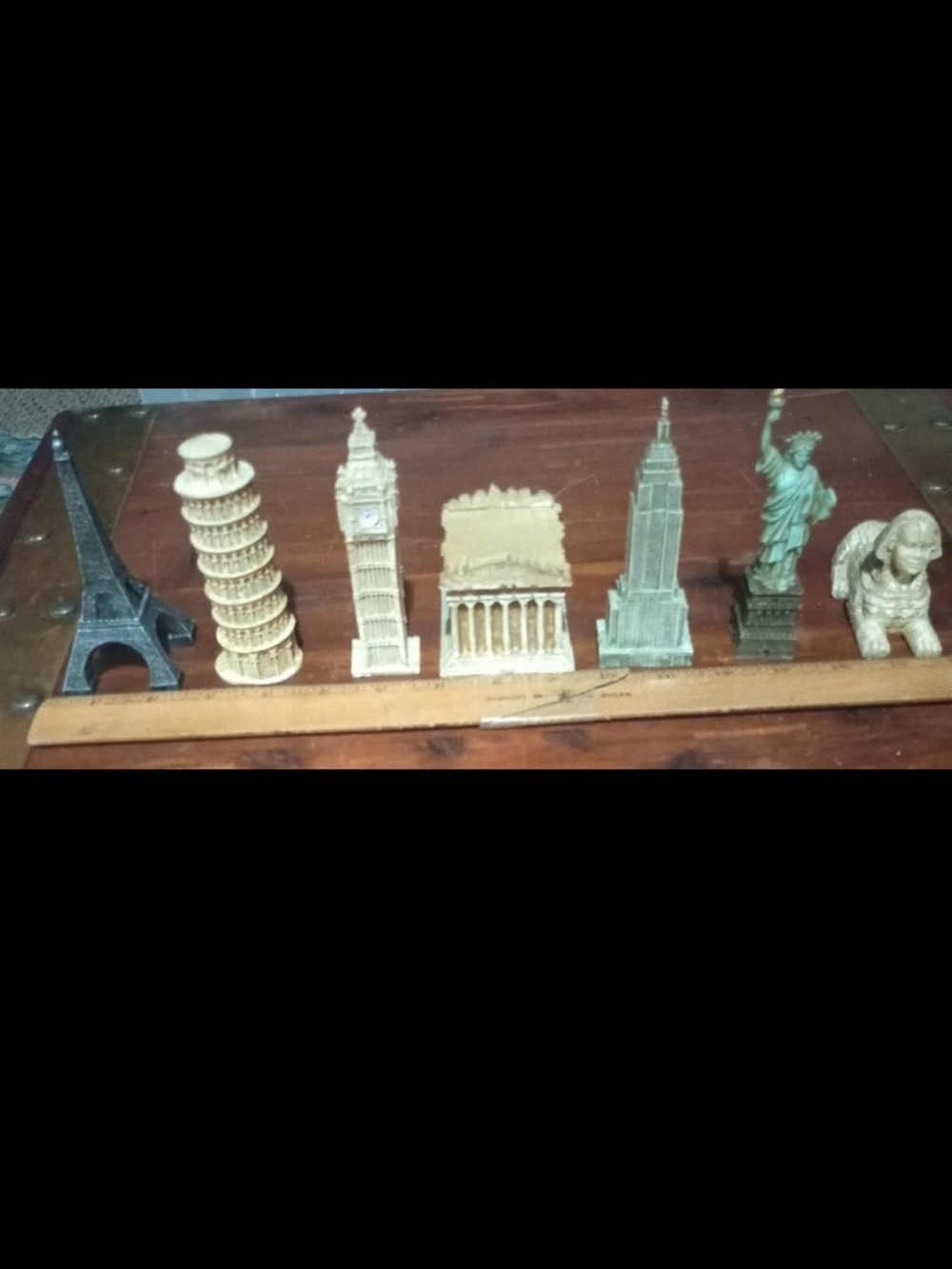 Miniature Landmark Figurine Set - Assorted Neutral Tones
